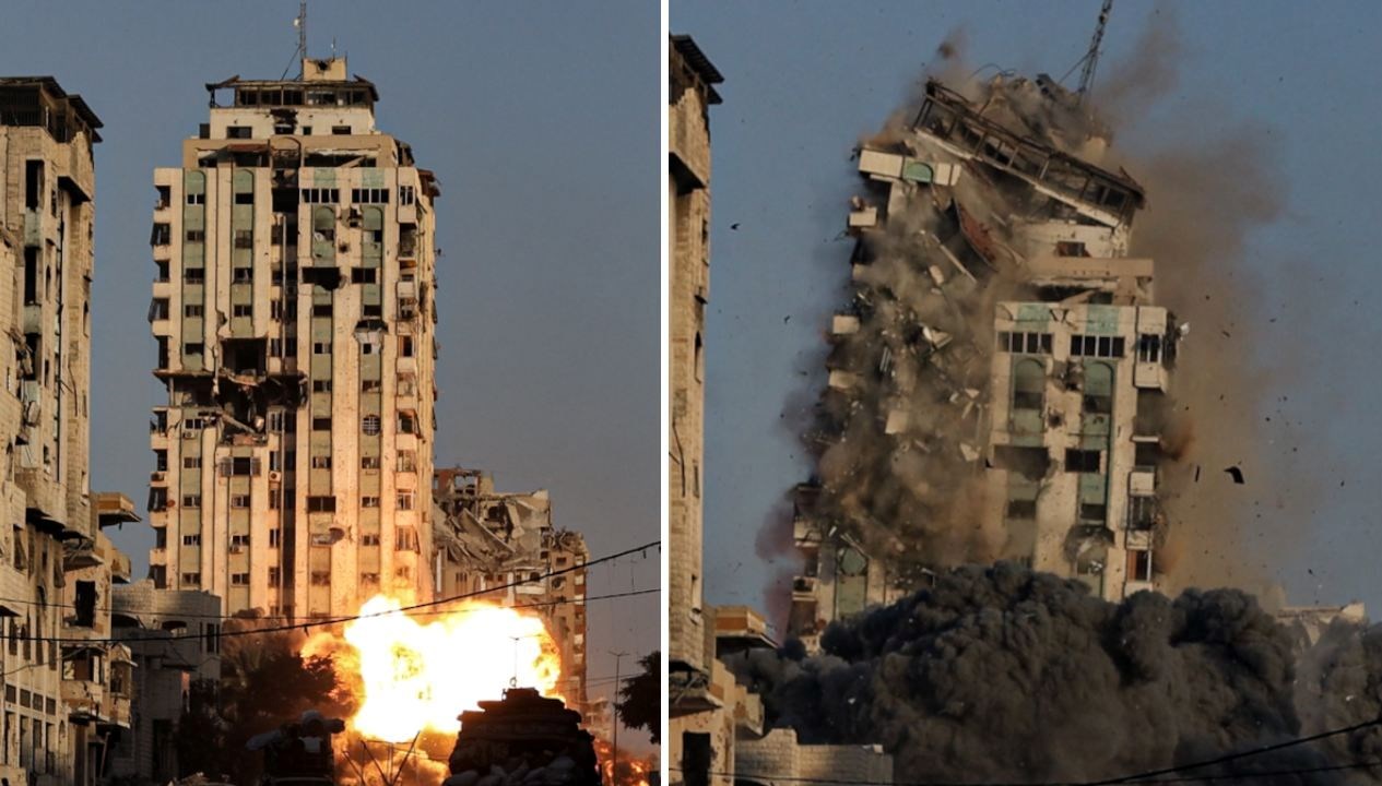 israil gazzede mekke adli cok katli binayi vurdu iW29qeDf