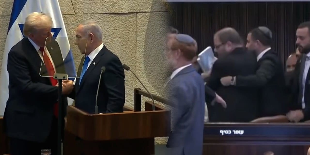 trump konusurken israil meclisinde eylem ulkemiz soykirim yapiyor diyerek protesto ettiler 7PQssaFB.jpg